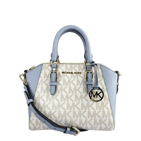 michael kors medium ciara blue|Michael Kors Women's Ciara Medium Messenger Crossbody Bag .